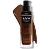 NYX Professional Makeup Fondotinta, Can't Stop Won't Stop Full Coverage Foundation, Lunga tenuta, Waterproof, Finish MatteDeep walnut