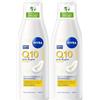 NIVEA Q10 Power Latte Detergente Viso + Antirughe da 200 ml, Detergente viso Idratante Anti-Età con Q10 e Creatina, Struccante viso idratante per pelle sensibile (Confezione da 2)