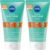 NIVEA Derma Skin Clear - Peeling anti-impurità, 150 mleiten 150 ml (Confezione da 2)