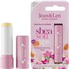 Jean & Len Sensitive Lip Balm Balsamo labbra al burro di karité bio e olio di mandorle bio, lenisce e previene la secchezza per labbra morbide e lisce, senza oli minerali e profumi, vegano, 4.7 g