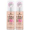 Essence Cosmetics Essence Stay All Day 16H Long-Lasting Maquillaje, 15 Soft Creme (Confezione da 2)