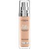 L'Oreal Paris True Match - Fondotinta liquido, infuso con acido ialuronico, SPF 17, disponibile in 40 tonalità, 4, 5 N True Beige, 30 ml