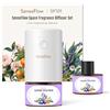 SenseFlow Diffusore di Oli Essenziali SF101 PRO Ultrasuoni Senza Acqua Profumatore per Ambienti, 100% Vegetale, Aroma Fino a 120 Giorni, LED, Ideale per Casa, Hotel e Studio - Lavender Citrus Musk
