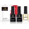 BLUESKY Smalto semipermente per Unghie Kit in Gel, Top Coat, Base Coat and Cuticle Oil, 3 x 5 ml (Soak off UV/LED Gel) - 15 ml