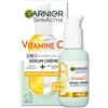 Garnier - Siero Crema 2 in 1 - Idratazione & Brillante - Arricchito con Vitamina C - Per pelli opache e stanche - 50 ml