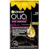 Garnier Colore permanente per capelli Olia senza ammoniaca, con oli nutrienti e naturali, copertura totale dei capelli grigi, colorazione permanente, n. 3.0 castano scuro, 1 pezzo
