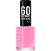 Rimmel London Smalto Unghie 60 Seconds Super Shine, Asciugatura Rapida e Lunga Durata, 270 Sweet Retreat (Rosa Confetto), 8 ml