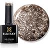BlueSky UV/LED soak off KS gamma glitter colore smalto in gel, 10 ml, oro lusso