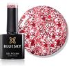Bluesky - Gel Polish, Smalto gel glitterato, 6 Stunning Glitter - Mrs Claus