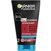 Garnier Maschera Punti Neri, Detergente e Scrub Viso Pure Active Intense 3 in 1 con Carbone Vegetale, 150 ml