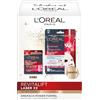 L'Oreal Paris L'Oréal Paris Set per la cura del viso anti-età con cura del giorno e maschera in panno, con pro-retinolo, acido ialuronico e vitamina C, Revitalift Laser X3, 2 pezzi
