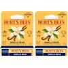 Burt's Bees Balsamo per Labbra alla Vaniglia, Idratante con Cera d'Api e Vitamina E, 100% di Origine Naturale, 4.25 g (Confezione da 2)