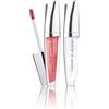 Deborah Milano -Set Makeup Super Gloss Lucidalabbra, N.05 Pearly Coral e N.01 Transparent, Lip Gloss Volumizzante e Brillante con Acido Ialuronico, Dona Labbra Soffici, Levigate e Idratate, 4.5 gr