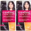 L'Oreal Paris L'Oréal Paris Casting Crème Gloss Colore Trattamento senza Ammoniaca, 210 Nero Blu (Confezione da 2)