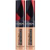 L'Oreal Paris L'Oréal Paris Correttore Liquido Infaillible 24h More Than Concealer, Coprenza Elevata a Lunga Tenuta, Tonalità: 327 Cachemire (Confezione da 2)