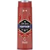 Old Spice Captain - Gel doccia e shampoo per uomini, 400 ml, 3 in 1, per la pulizia del viso, a lunga durata, fresco