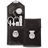 nippes Solingen, Premium Line - Set manicure Locks in acciaio INOX nichelato antiruggine, custodia per unghie, set per manicure e manicure, colore: nero, 4 pezzi