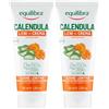 Equilibra Corpo, Calendula Leni-Crema, Crema Lenitiva, Ideale per la Protezione delle Pelli Secche, Screpolate e Facilmente Arrossabili, con Aloe Vera, Calendula, Glicerina e Gomma Xanthana, 100 ml