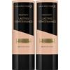 Max Factor - Fondotinta Liquido Lasting Performance - Alta Coprenza, Finish Matte e Lunga Durata - 106 Natural Beige - 35 ml (Confezione da 2)