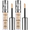 Deborah Milano - Correttore Fluido 24 Ore Perfect All-Over Concealer, 3.2 Vanilla, Long-Lasting e Waterproof, Minimizza Imperfezioni, Occhiaie e Discromie del Viso (Confezione da 2)