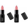 KIKO Milano Smart Fusion Lipstick 406, Rossetto Ricco E Nutriente Dal Finish Luminoso, 406 Warm Rose (Confezione da 2)