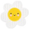 Legami - Tappetino Pulisci Pennelli da Trucco - Brush it Off! - Pad per Pulire Pennello dal Make-Up, Tampone in Silicone per Cosmetici con Ventosa, Tema Daisy