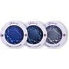 Wakeup Cosmetics Milano Wakeup Cosmetics - 3x Color Era Eyeshadow, Ombretti Finish Metallico o Satinato (Blue Shappire, Deep Emeraude e Gray Touch)