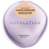 Revolution Beauty London Revolution Superdewy Cushion Foundation, fondotinta cushion, coprenza leggera modulabile, finish luminoso e idratato per un incarnato radioso e uniforme, Light Neutral, 9g