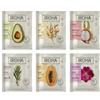 IROHA NATURE - maschere viso in tessuto 6 | avocado | 97% ingredienti naturali, albero del tè, pitaya, noni, acido ialuronico, vegane, biodegradabili