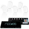 NOOVES Strisce per Unghie in Gel Semipolimerizzato | French - LUXE - Trasparente - Francese | Qualità salone, lunga durata, facili da applicare e rimuovere, resistenti alle scheggiature| 20
