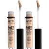 NYX Professional Makeup Correttore Can't Stop Won't Stop, Correttore Viso Liquido, Adatto a Tutti gli Incarnati, Vanilla, Confezione da 2