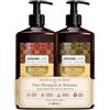 Arganicare | Duo Shampoo + Dopo Shampoo | Ricino | Acceleratore di Crescita | Pulisce & Idrata i Capelli in Morbidezza | Tutti i tipi di capelli | 1x400 ML+ 1x400 ml