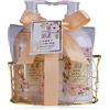 Accentra Honey Jasmine - Set da doccia da donna, in un bellissimo cestino in filo metallico, set per la cura di 2 pezzi con gel doccia e lozione per il corpo, set regalo benessere per compleanno, San