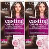 L'Oreal Paris L'óreal Casting Creme Gloss Tinture per capelli, 400 castano (marrone), 600 gr (Confezione da 2)