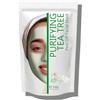 Oïléna Maschera dell'albero del tè anti-acne Maschera Viso Pulizia Aspiratore Punti Neri Maschera in polvere Idratante Vegan, senza lavaggio, esfoliante Pulizia dei pori 200 g + dose gratuita