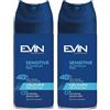 EVIN HOMME | Deodorante Uomo Spray 48H Sensitive, Fragranza Limone, Fava Tonka, Ambra, Regola la Traspirazione per 48h, 150ml (Confezione da 2)