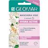 GEOMAR | Maschera Viso Hydra Active, 5 minuti, 95% di Origine Naturale, Dermatologicamente Testata, Made in Italy, 6 x 15 ml