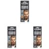 Cameleo Men - Shampoo Colorante - Marrone Chiaro - Capelli, Barba, Baffi - Rinfresca - Dura da 4 a 6 Lavaggi - Applicazione facile e veloce - Estratto di Noce - 15 ml (Confezione da 3)