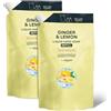 by Amazon Ricarica di Sapone per le mani, Zenzero e Limone, 2 x1000ml