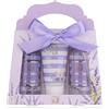 Accentra Set 3 pezzi con gel doccia, lozione per il corpo e bagnoschiuma da donna LaVENDEL in bella confezione regalo per compleanno, San Valentino e Natale