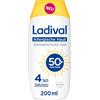 Ladival Gel solare SPF 50+ per pelli allergiche - Protezione solare per allergie solari e acne di Maiorca, impermeabile, senza grassi, protezione cellulare a 4 strati, corallo, formula gel leggera