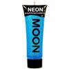 Moon Glow Gel viso e corpo con glitter UV neon - Pittura per il viso glitterata, Blu, 12 ml (confezione da 1)