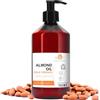 B.O.T cosmetic & wellness Olio di Mandorle Biologico, Estratto a Freddo, Puro, Naturale. Olio per Massaggi, Capelli e Ciglia, Idratante Corpo (Mani, Unghie), Viso (Anti-Aging), Smagliature in Gravidanza - 250 ml