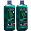 LOGONA Naturkosmetik Logona - 1003shabri5 - Salute e bellezza dei capelli - Shampoo brillare con Ortica - 500 ml (Confezione da 2)