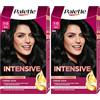 Palette Tavolozza Colorazione Permanente Capelli Crema Cura Copre 100% Capelli Bianchi, Tenuta 8 Settimane, Nero 900, 1 Unità (Confezione da 2)