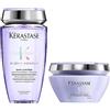 KERASTASE Kérastase | Blond Absolu, Maschera Neutralizzante Anti-Riflessi Ultra-Violet, Per Capelli Decolorati & Tinti, 200 ml & Blond Absolu, Shampoo Idratante & Illuminante, Per Capelli Danneggiati