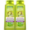 Garnier Fructis - Confezione di shampoo Nutri ricci per capelli ricci o ondulati, 2 x 700 ml