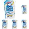 Milmil Sapone Liquido Neutro, Ricarica Universale Maxirisparmio, Dermatologicamente Testato con Antibatterico Naturale - 2000 ML (Confezione da 5)