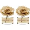 MUHA' | Profumatore per ambienti Rosa Diffuser, Fragranza Vaniglia e Ambra Pura, Diffusore Ambiente con Rosa in Legno di Betulla, Formato da 50 ml (Confezione da 2)