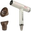 Girmi PH93 Asciugacapelli Brushless Professionale, 2000 W, 3 Velocità, 5 Temperature, Funzione Ioni, -50% Dimensioni peso, Diffusore, Beige/Marrone